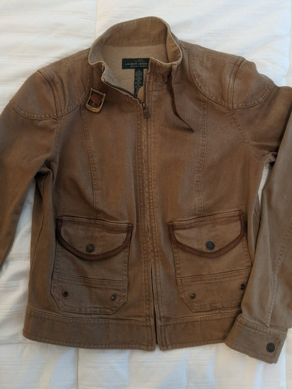 Lauren Ralph Lauren Leather Jacket – Women’s 6 – Brown Moto Style